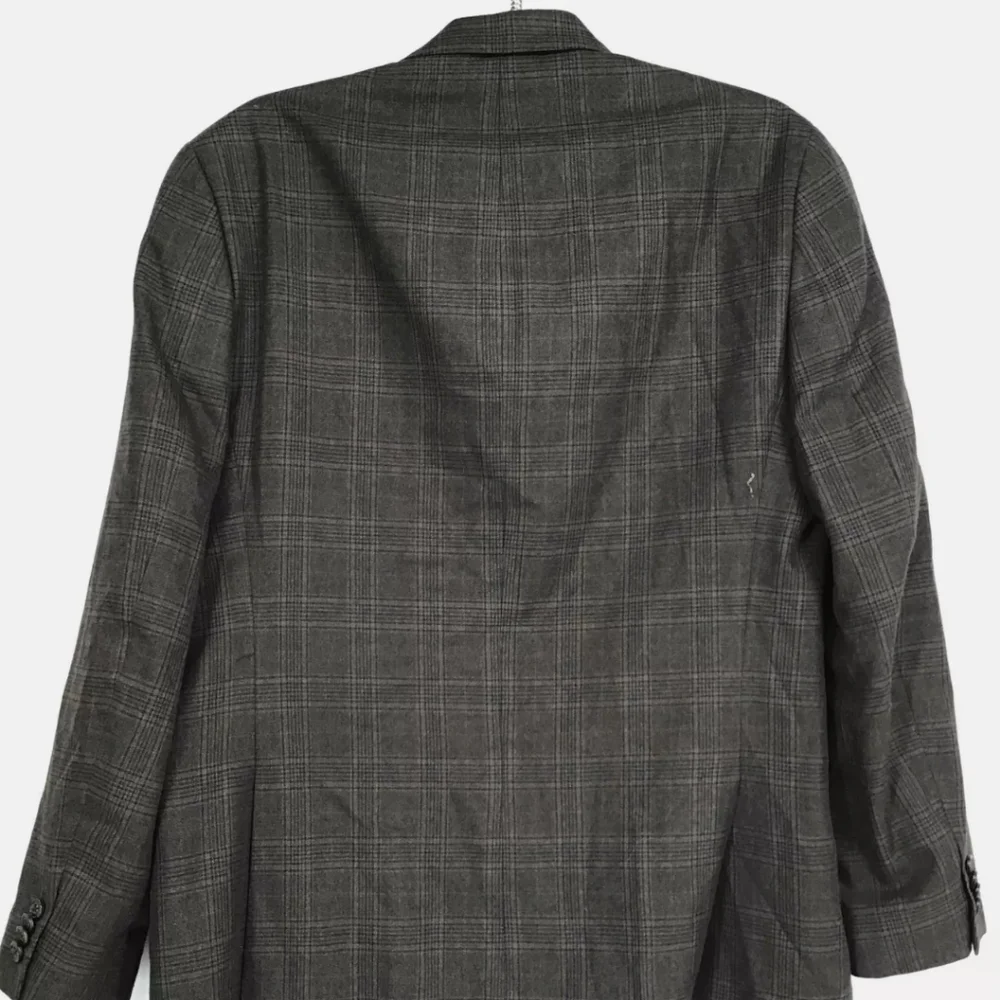 Michael by Michael Kors Men's Green Plaid designer Blazer Size 40R 40 - Picture 2 of 7